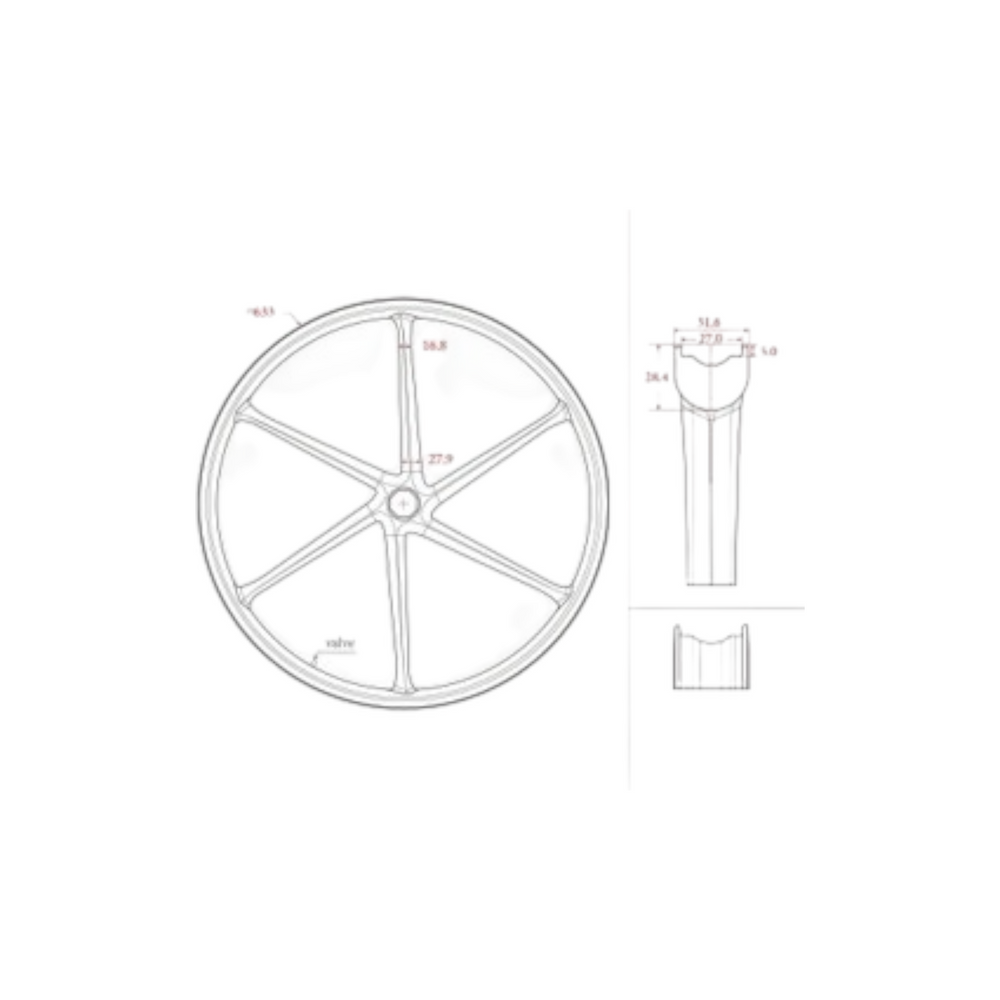 SALT Elite MTB/Gravel Disc Brake DB6S30 6 Spoke Wheelset - photo 2