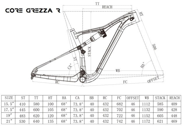 CORE Grezza R Dual MTB Frame - photo 2