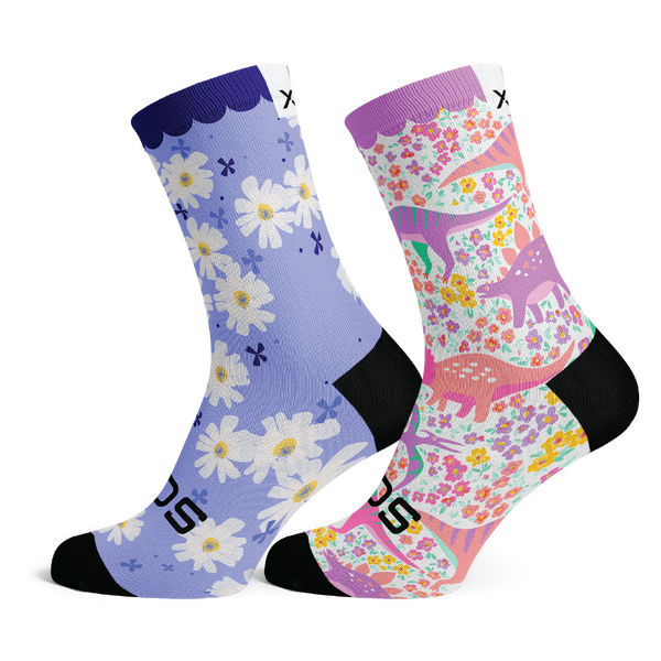 Wonderland & Garden Fairy Kids Crew Socks Combo